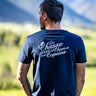 T-shirt "La chasse pour le chien et les copains" - Navy (unisexe)